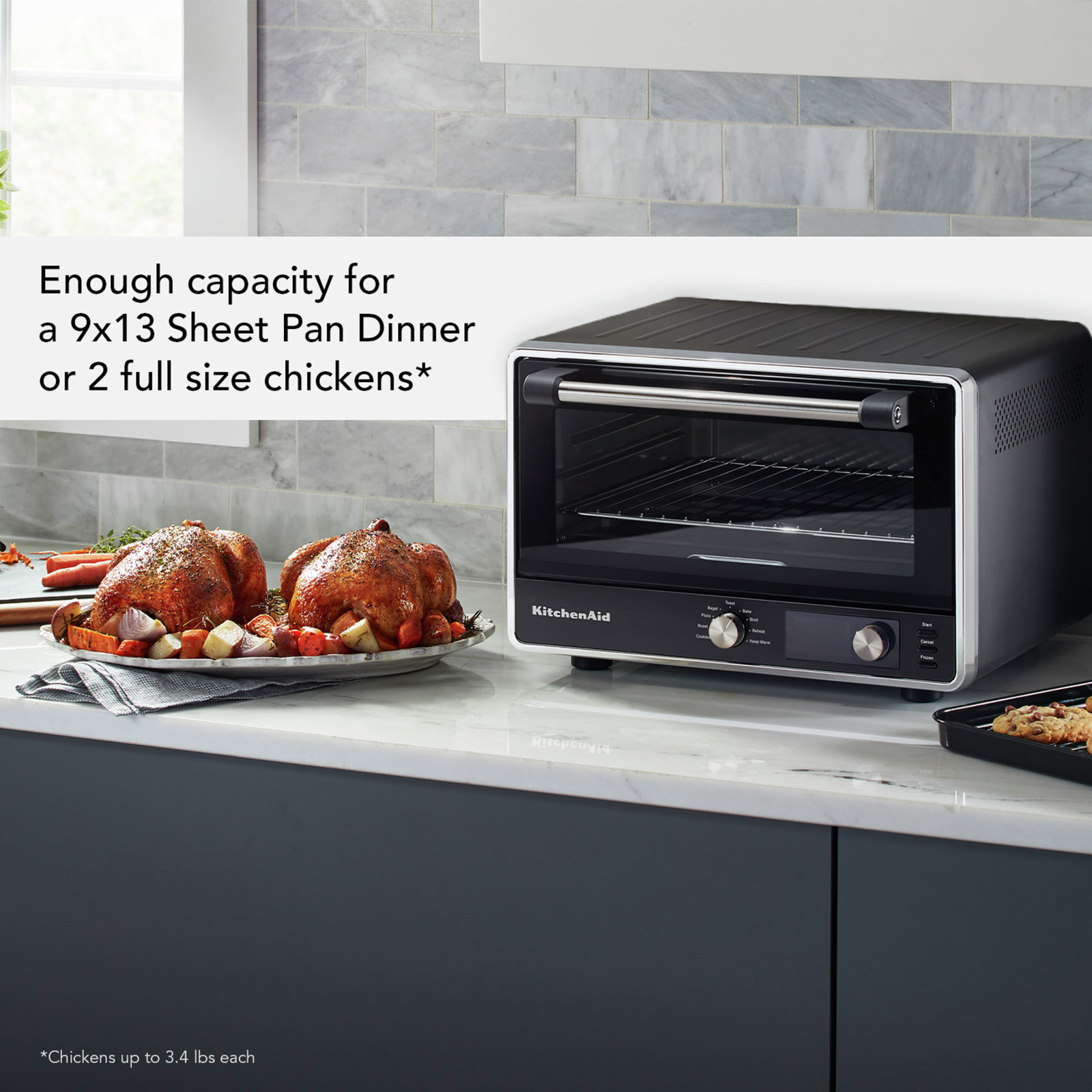 KitchenAid - Digital Countertop Oven with Air Fry in Black - KCO124BM