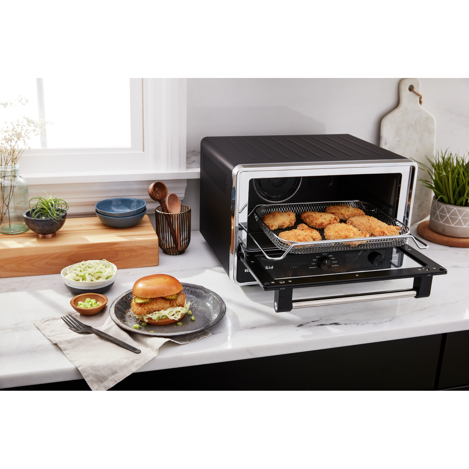 KitchenAid - Digital Countertop Oven with Air Fry in Black - KCO124BM