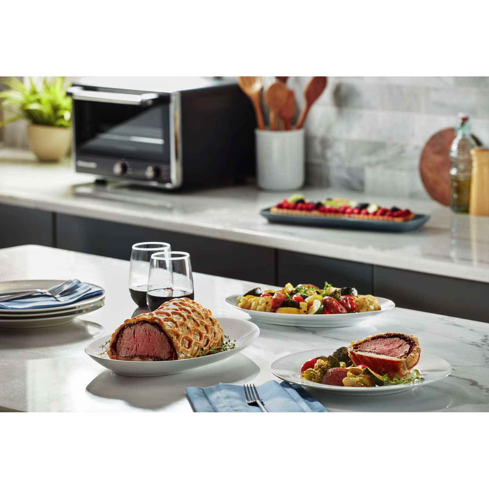 KitchenAid - Digital Countertop Oven in Black - KCO211BM