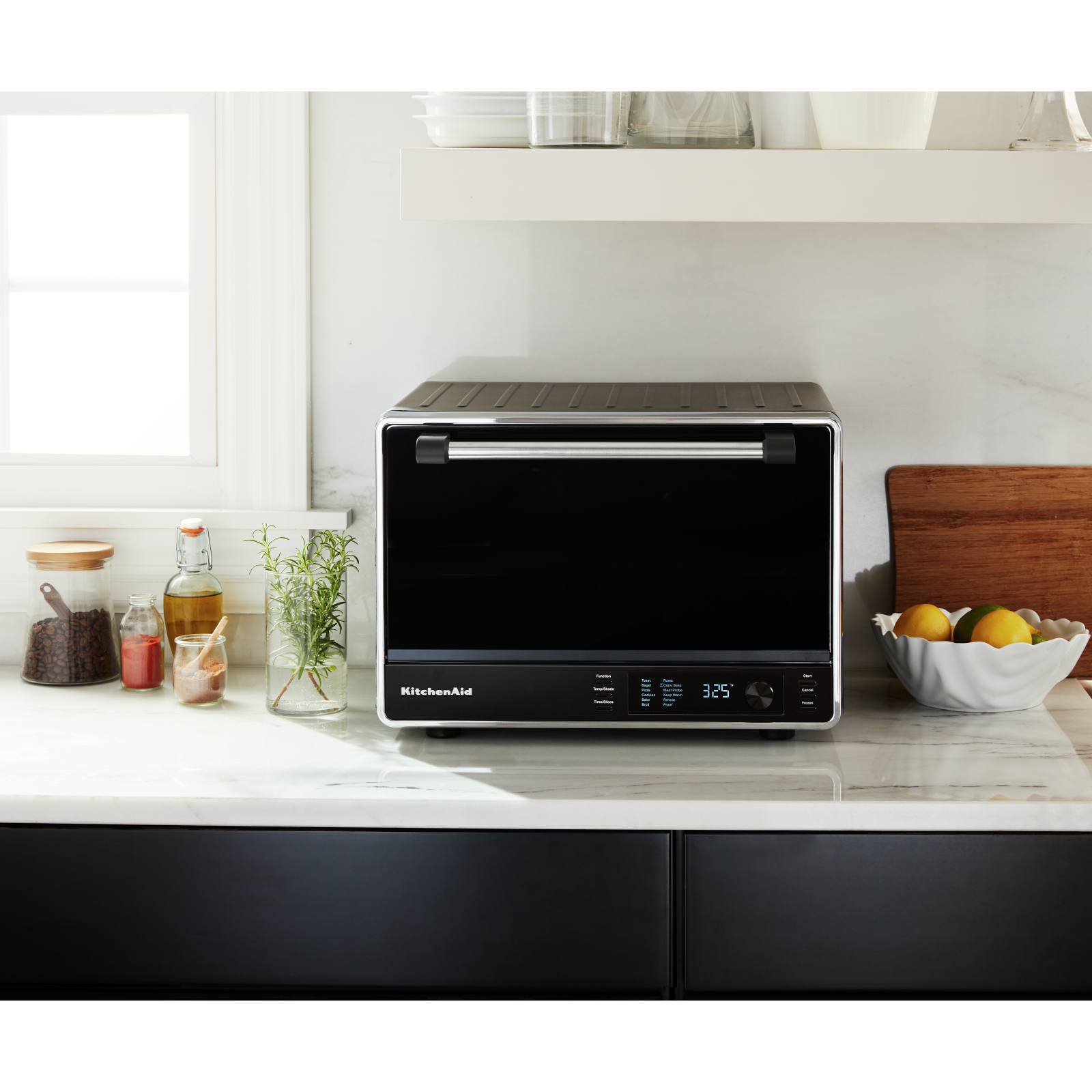 KitchenAid - 0.99 cu. ft Counter Top Oven in Black - KCO255BM