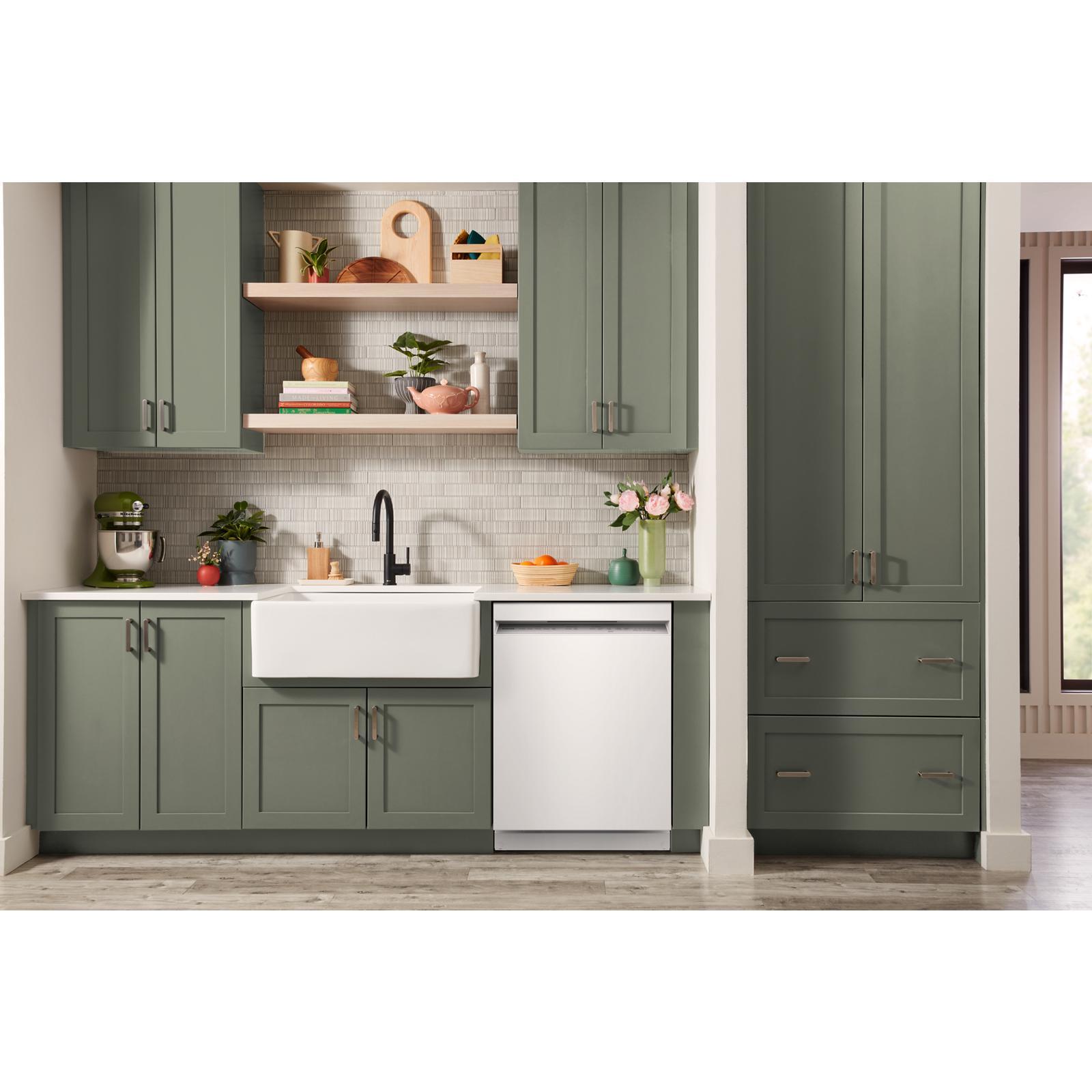 KitchenAid - 47 dBA Built In Dishwasher in White - KDFS224SWH