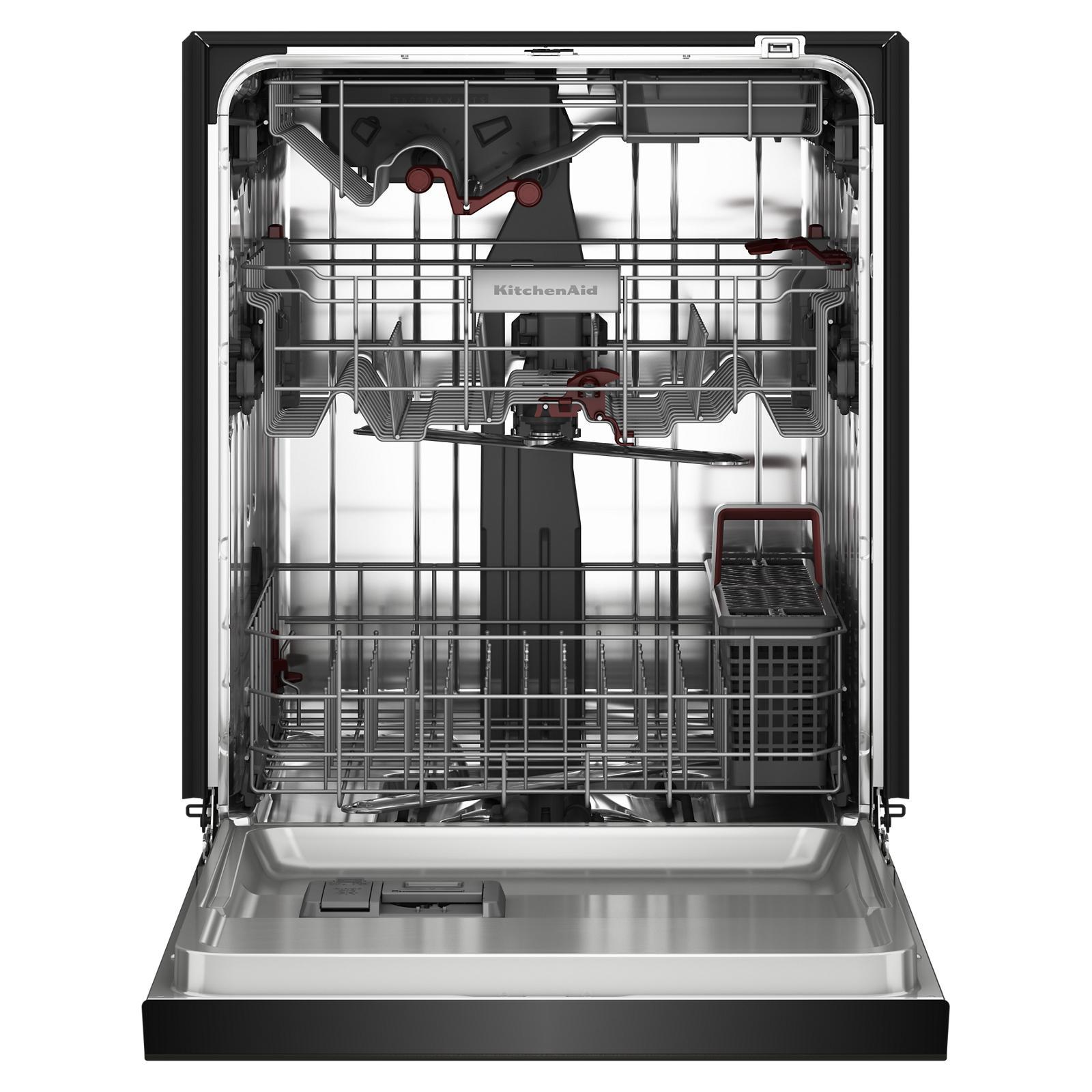 KitchenAid - 44 dBA Built In Dishwasher in Black - KDFS424SBE