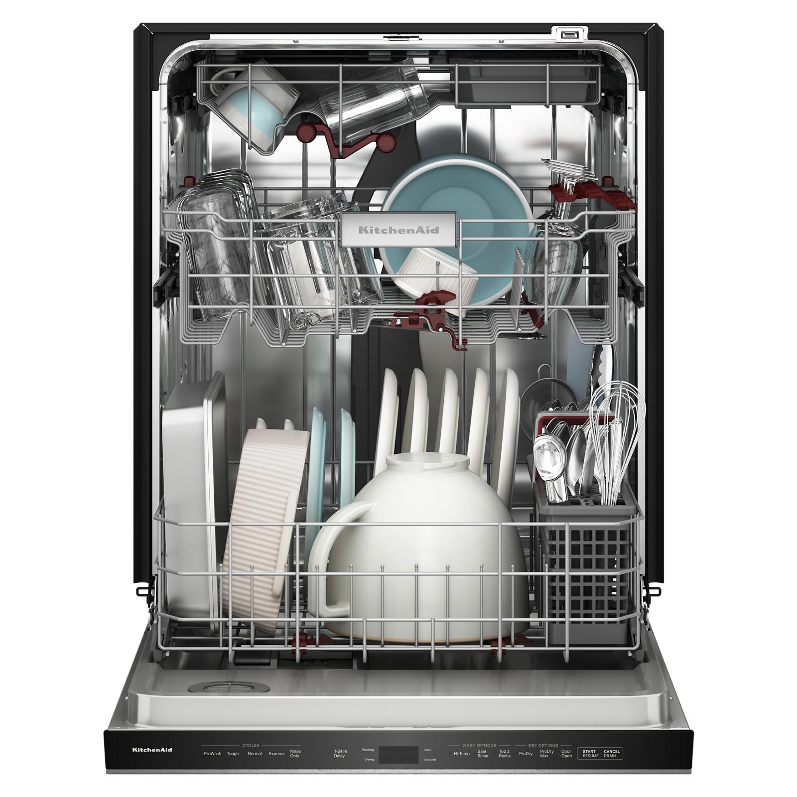 KitchenAid - 44 dBA Built In Dishwasher in Black - KDPS724SBE