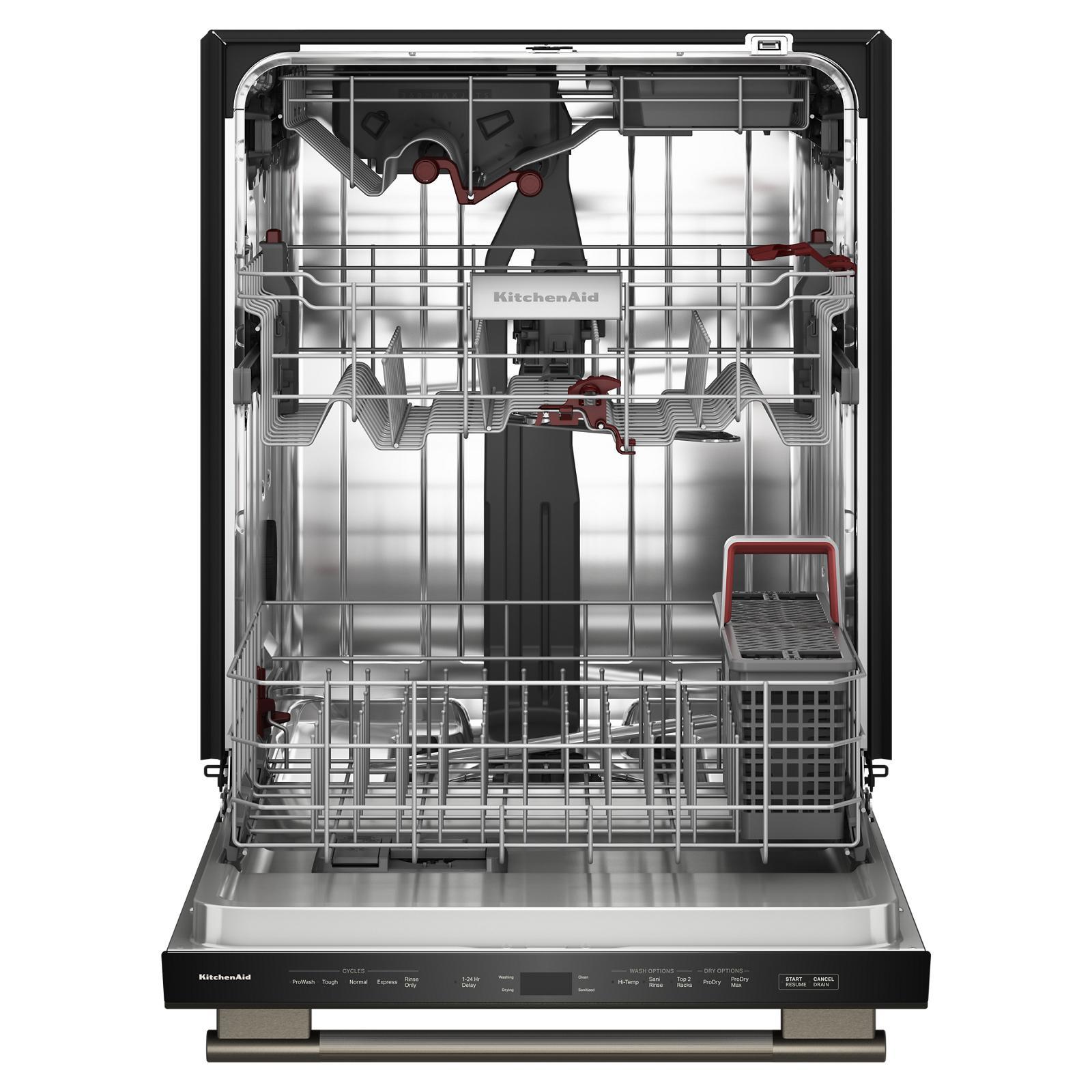 KitchenAid - 44 dBA Built In Dishwasher in Black - KDTS424SBE