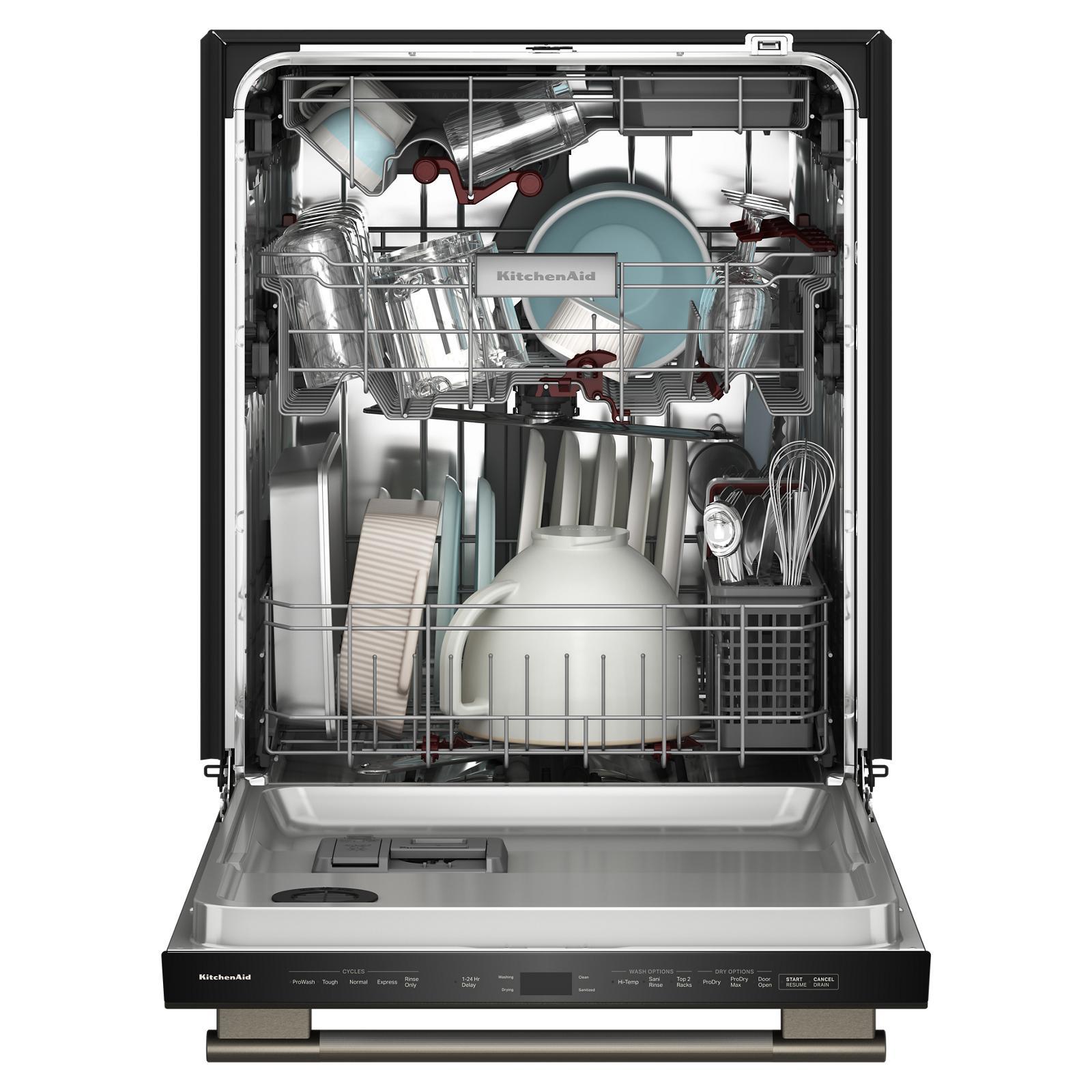 KitchenAid - 44 dBA Built In Dishwasher in Black - KDTS624SBE