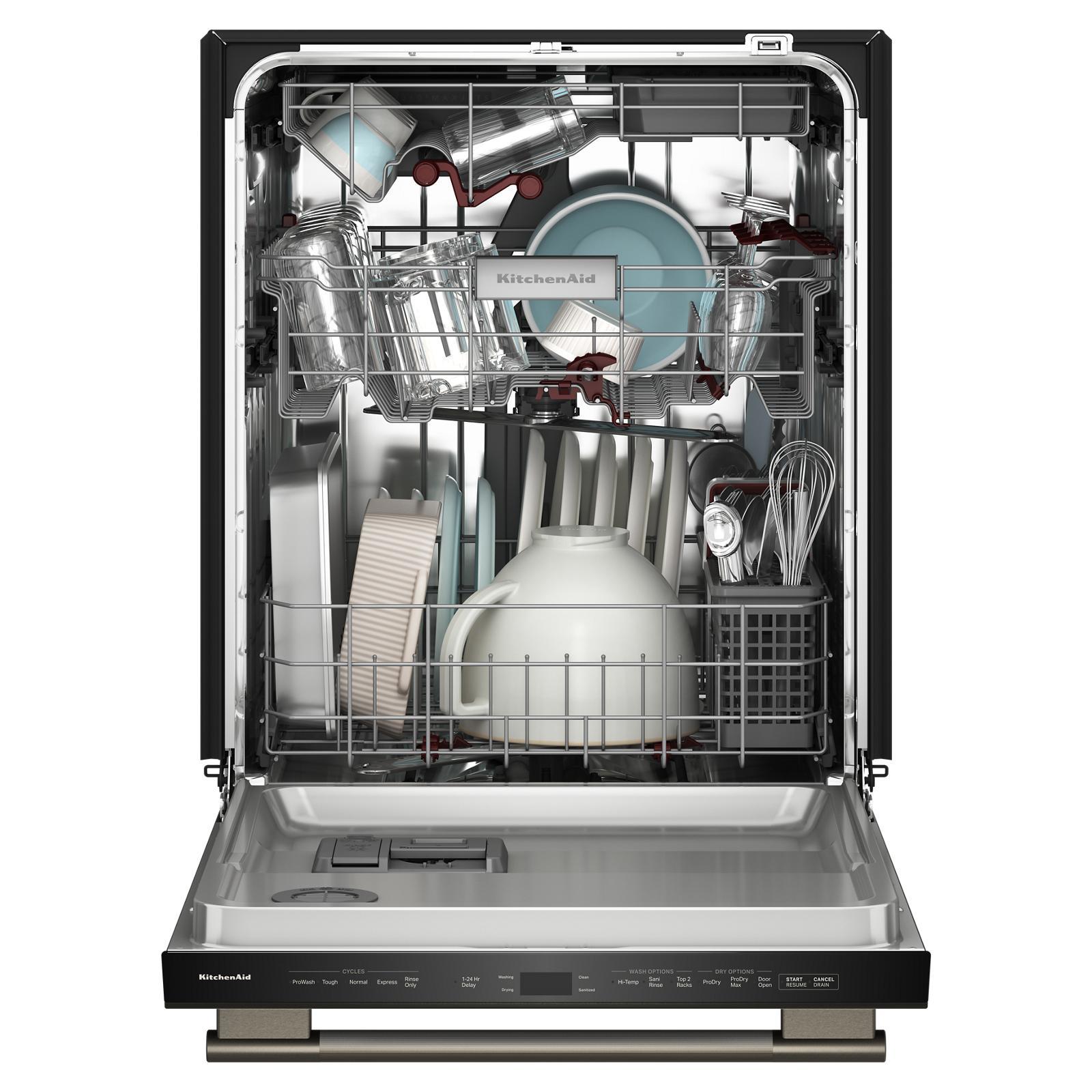 KitchenAid - 44 dBA Built In Dishwasher in Black - KDTS724SBE
