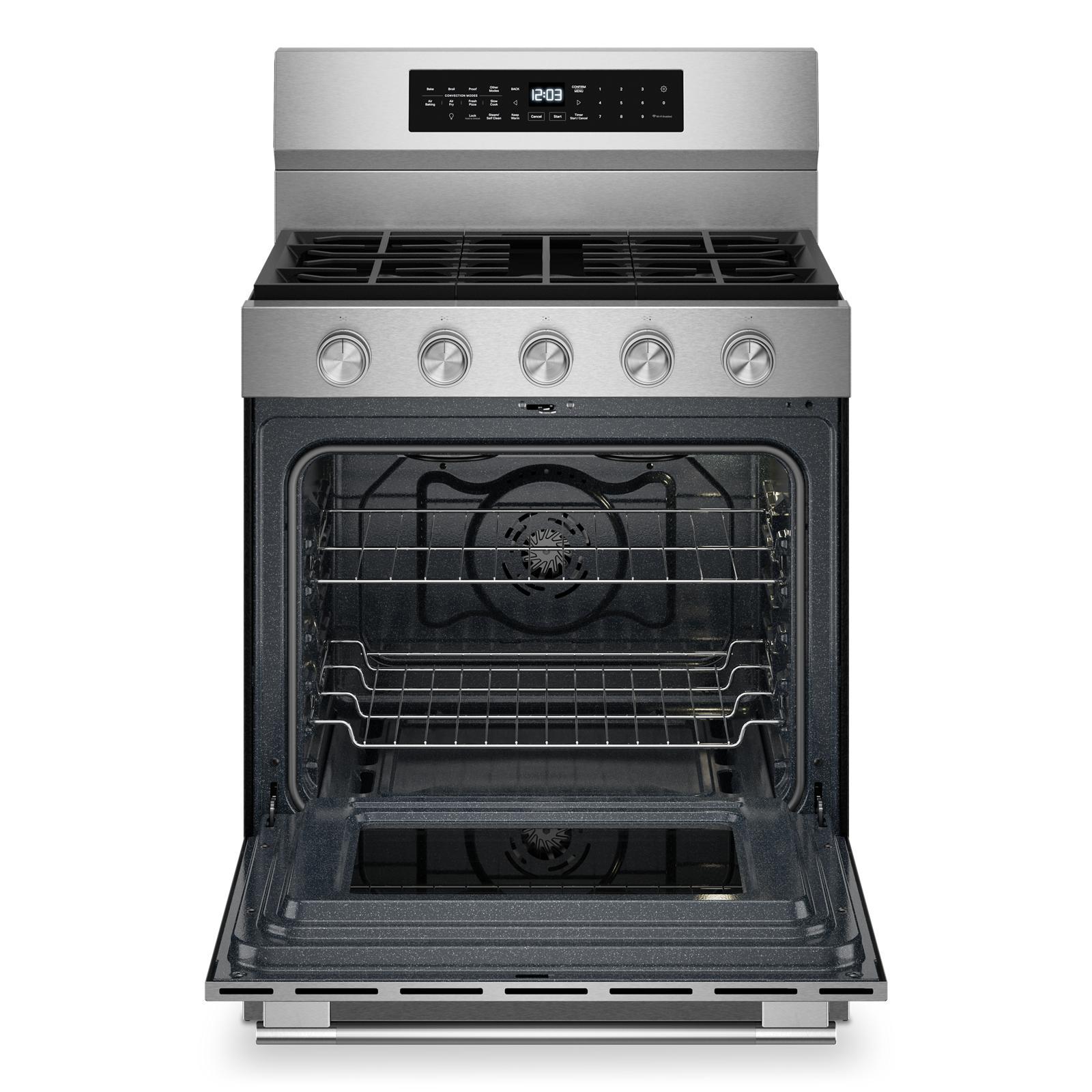 KitchenAid - 5 cu. ft Gas Range in Stainless - KFGS530SPS