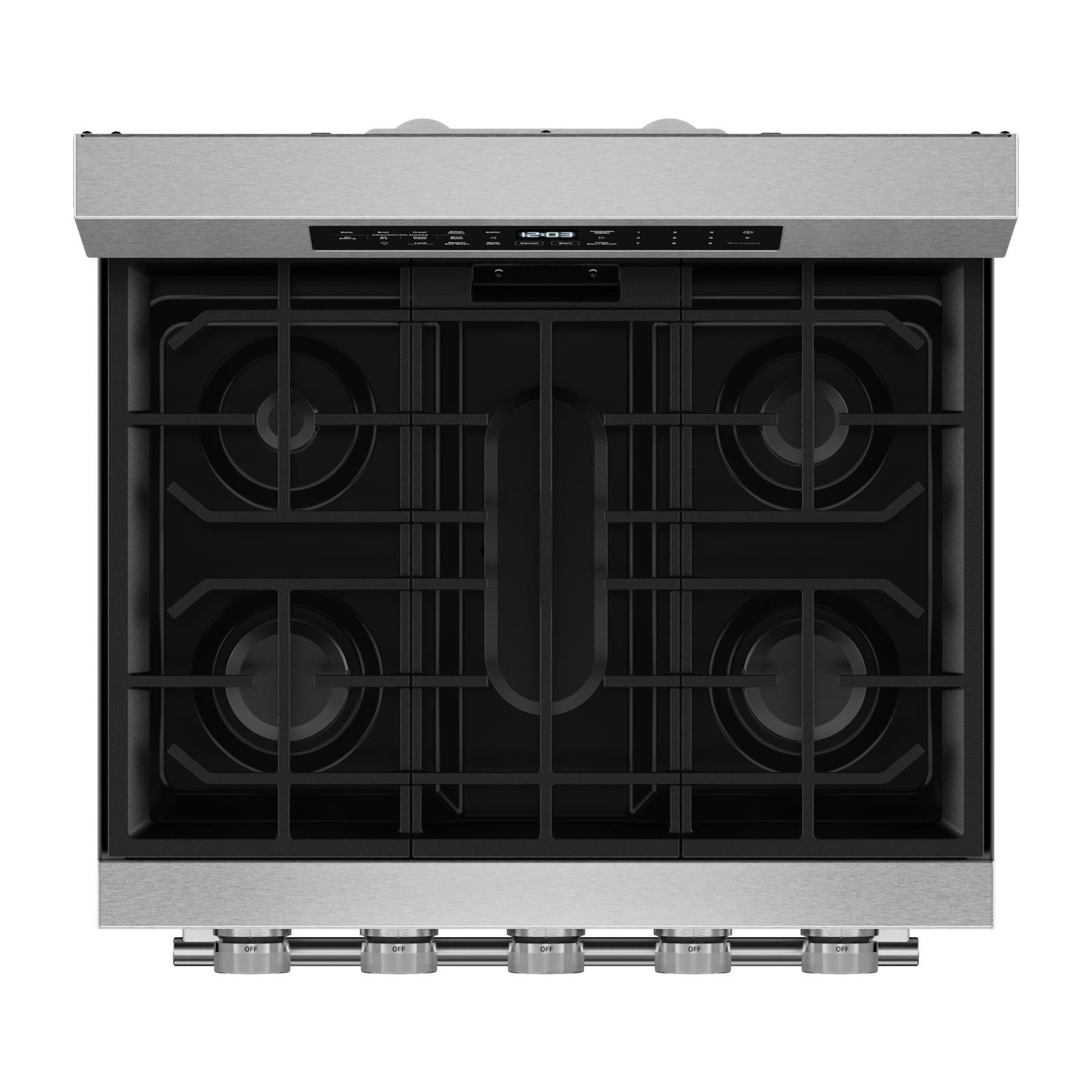 KitchenAid - 5 cu. ft Gas Range in Stainless - KFGS530SPS