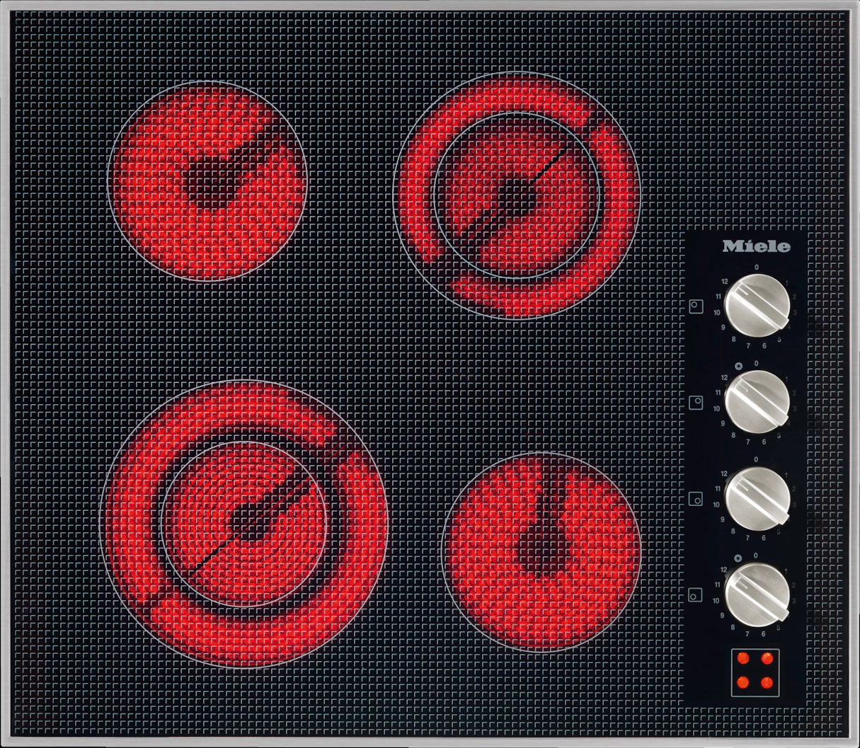 Miele - 24.8 Inch Electric Cooktop in Stainless - KM 5621 208V