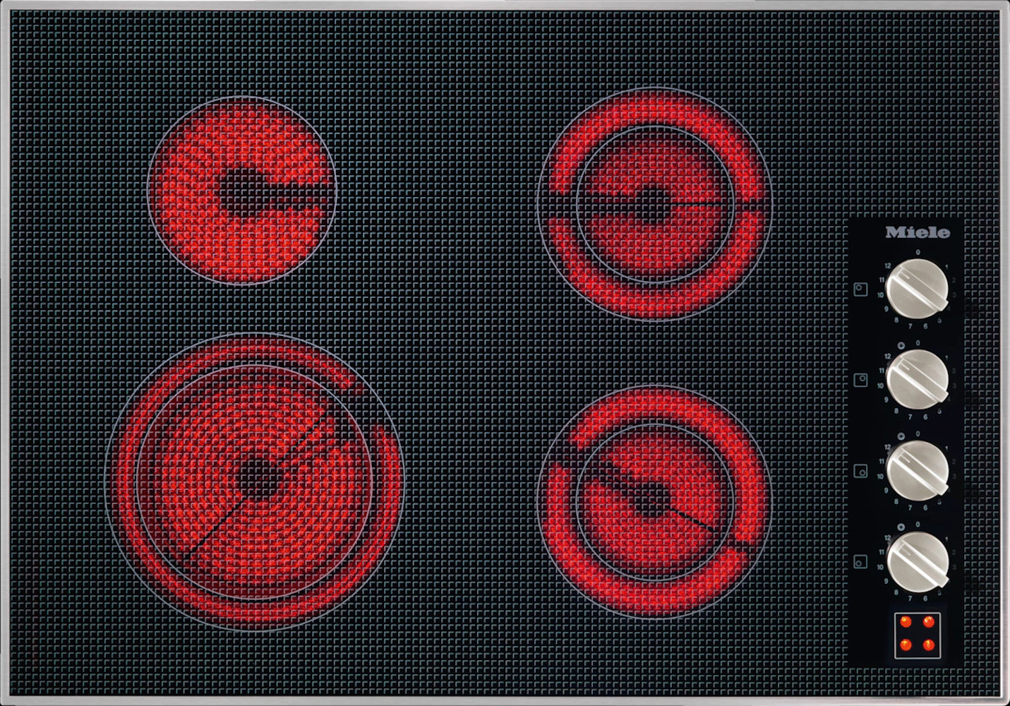 Miele - 30.6 Inch Electric Cooktop in Stainless - KM 5624 240V