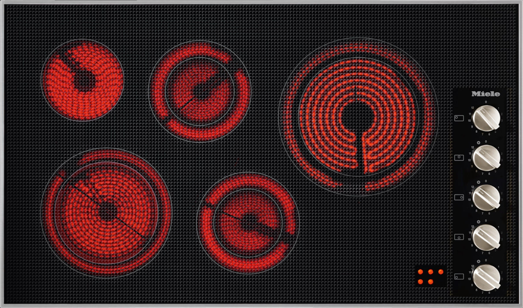 Miele - 36.1 Inch Electric Cooktop in Stainless - KM 5627 240V