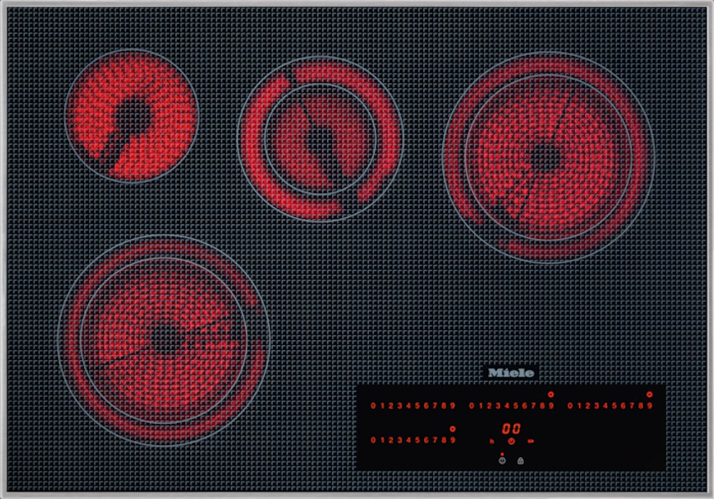 Miele - 30.6 Inch Electric Cooktop in Stainless - KM 5840 208V