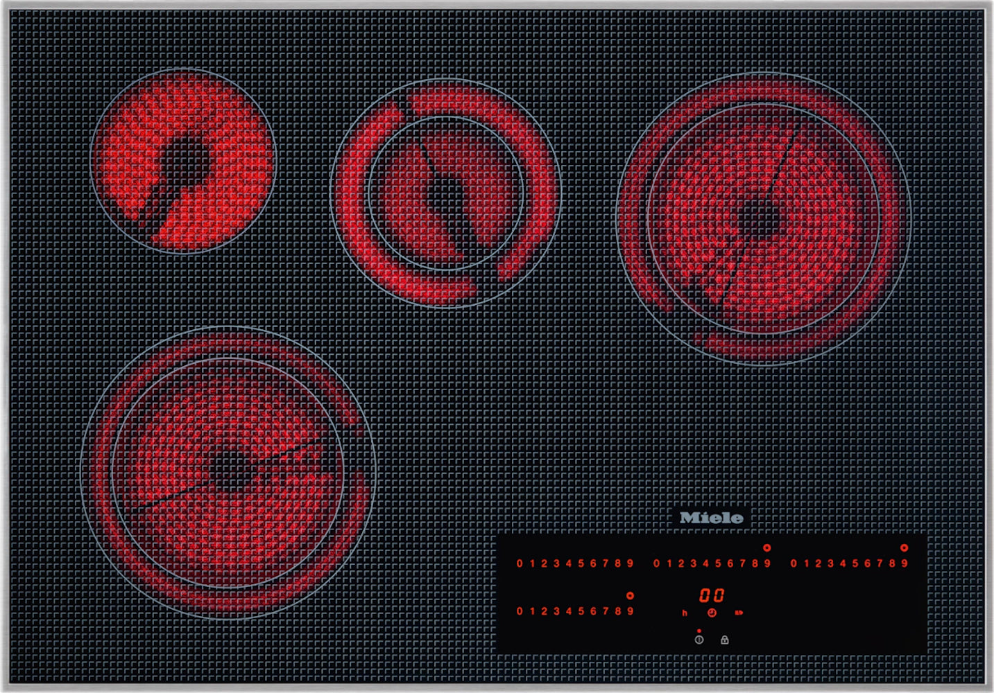 Miele - 30.6 Inch Electric Cooktop in Stainless - KM 5840 240V
