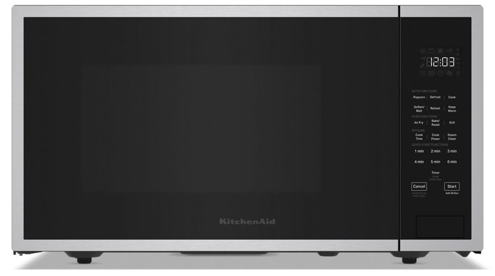 KitchenAid - 1.5 cu. Ft Counter top Microwave in Stainless - KMCS522PPS