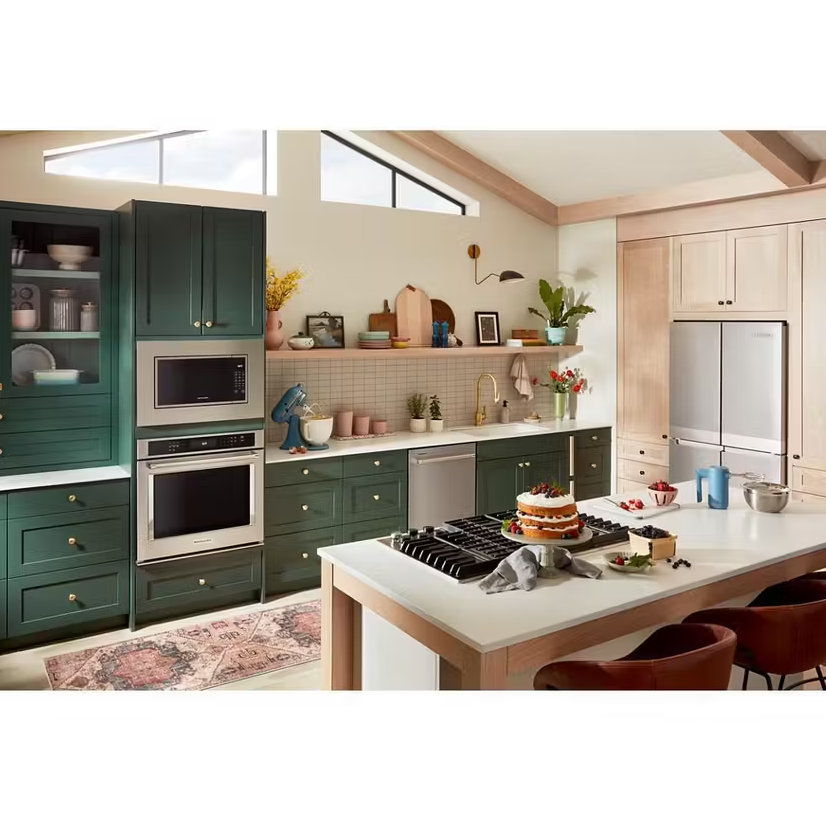 KitchenAid - 1.5 cu. Ft Counter top Microwave in Stainless - KMCS522RPS