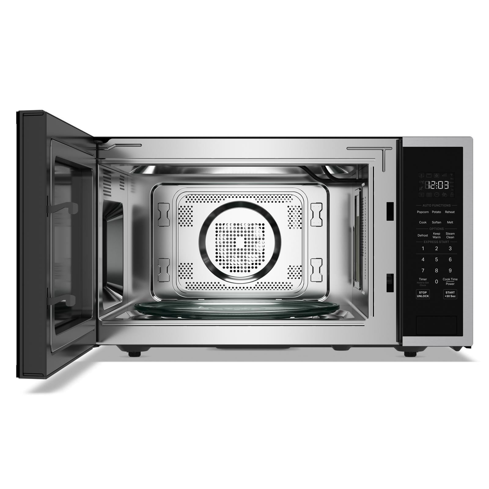 KitchenAid - 1.5 cu. Ft Counter top Microwave in Stainless - KMCS522SPS