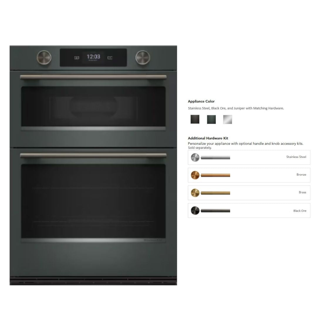 KitchenAid - 6.4 cu. ft Combination Wall Oven in Juniper - KOEC930SJP