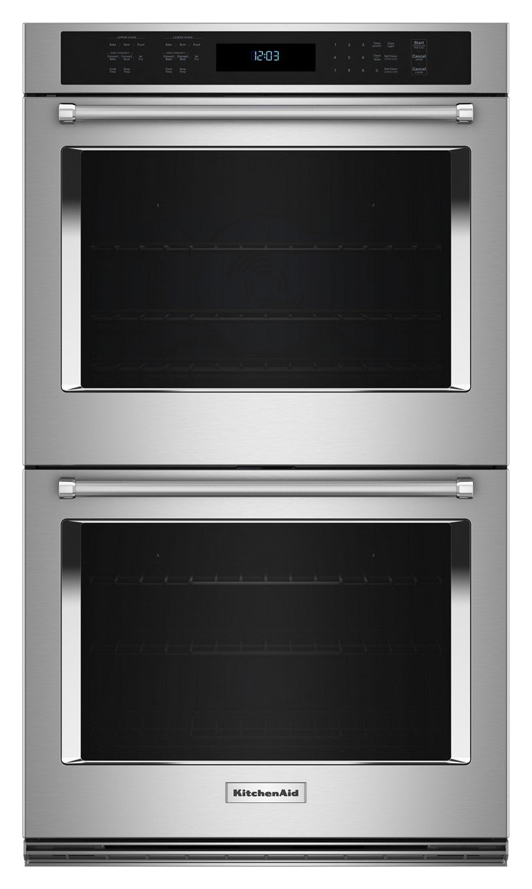KitchenAid - 8.6 cu. ft Double Wall Oven in Stainless - KOED527PSS