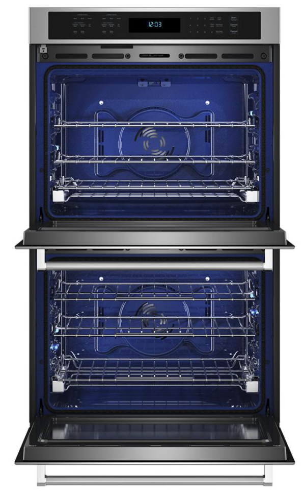 KitchenAid - 8.6 cu. ft Double Wall Oven in Stainless - KOED527PSS