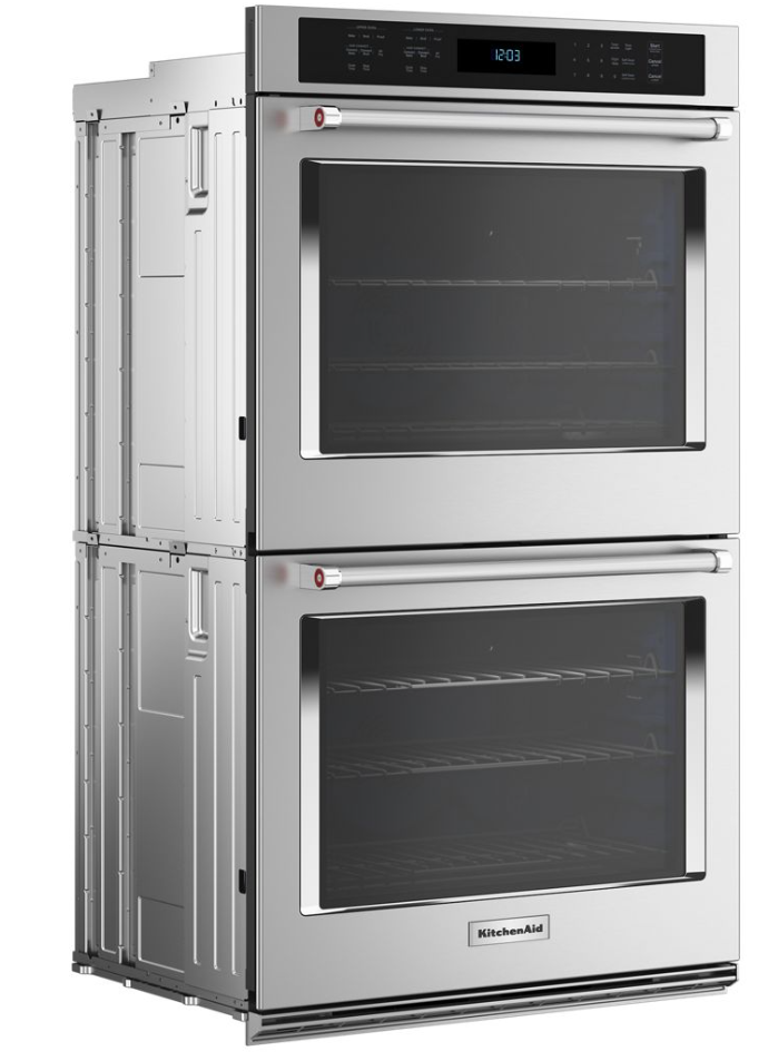 KitchenAid - 8.6 cu. ft Double Wall Oven in Stainless - KOED527PSS