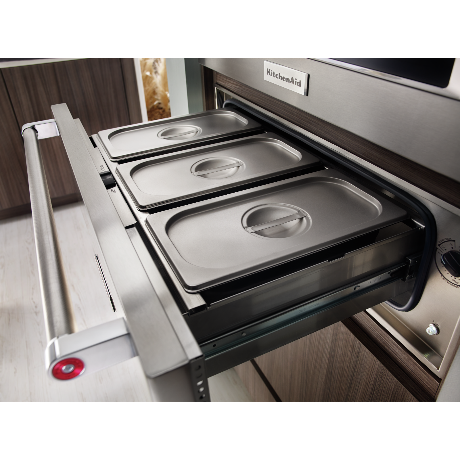 KitchenAid - 1.3 cu. ft Warming Drawer in Stainless (Open Box) - KOWT107ESS