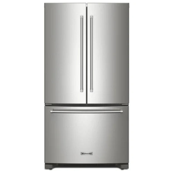 KitchenAid - 35.75 Inch 20 cu. ft French Door Refrigerator in Stainless - KRFC136RPS