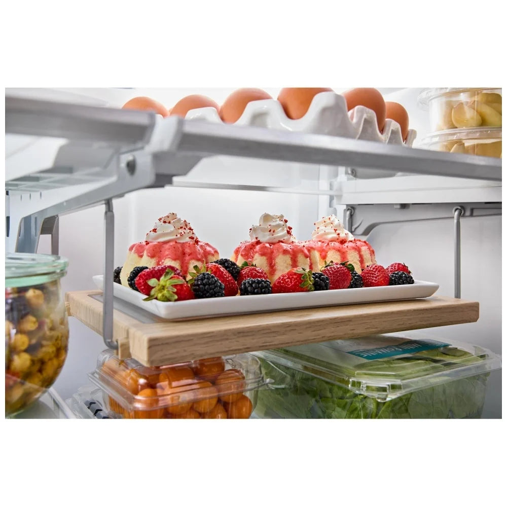 KitchenAid - 35.75 Inch 20 cu. ft French Door Refrigerator in Stainless - KRFC136RPS