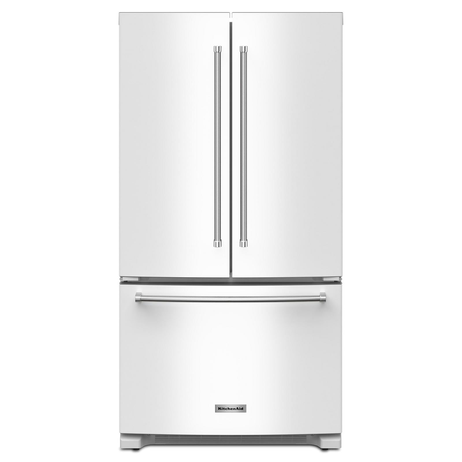KitchenAid - 35.75 Inch 20 cu. ft French Door Refrigerator in White - KRFC136RWH