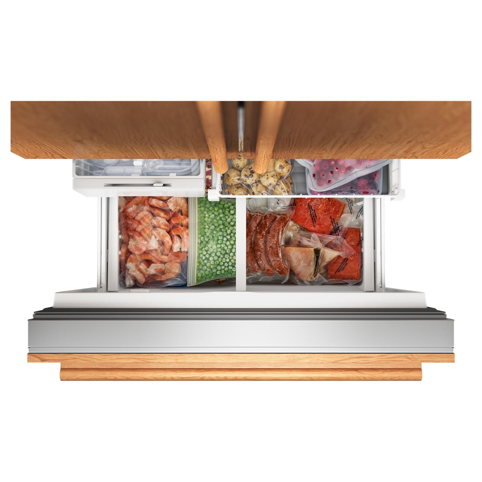 KitchenAid - 36 Inch 21.9 cu. ft French Door Refrigerator in Panel Ready - KRFC136TPA