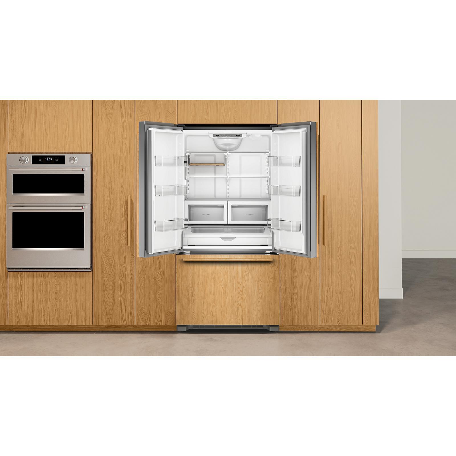 KitchenAid - 36 Inch 21.9 cu. ft French Door Refrigerator in Panel Ready - KRFC136TPA