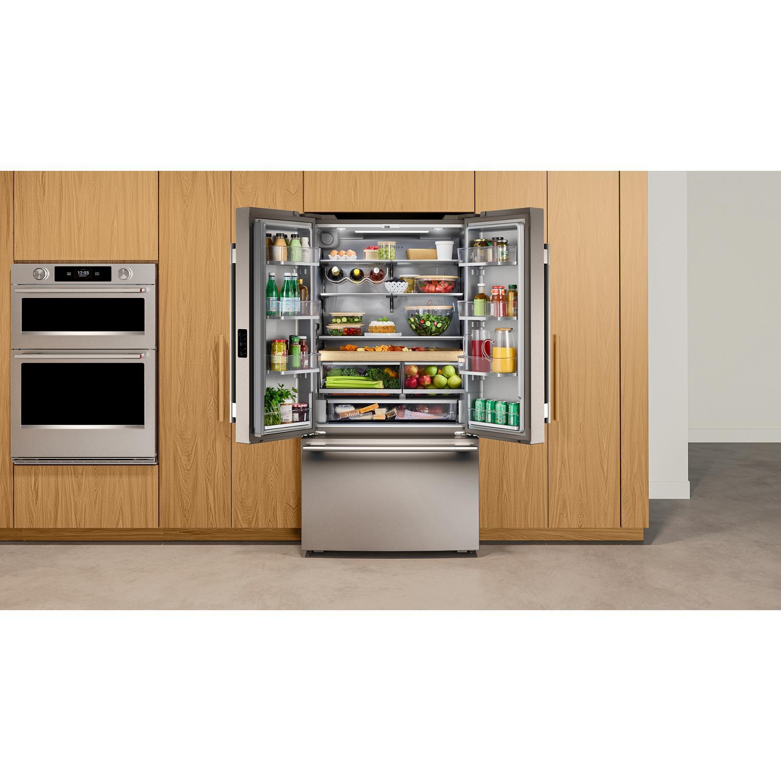 KitchenAid - 36 Inch 24.8 cu. ft French Door Refrigerator in Stainless - KRFC336SPS