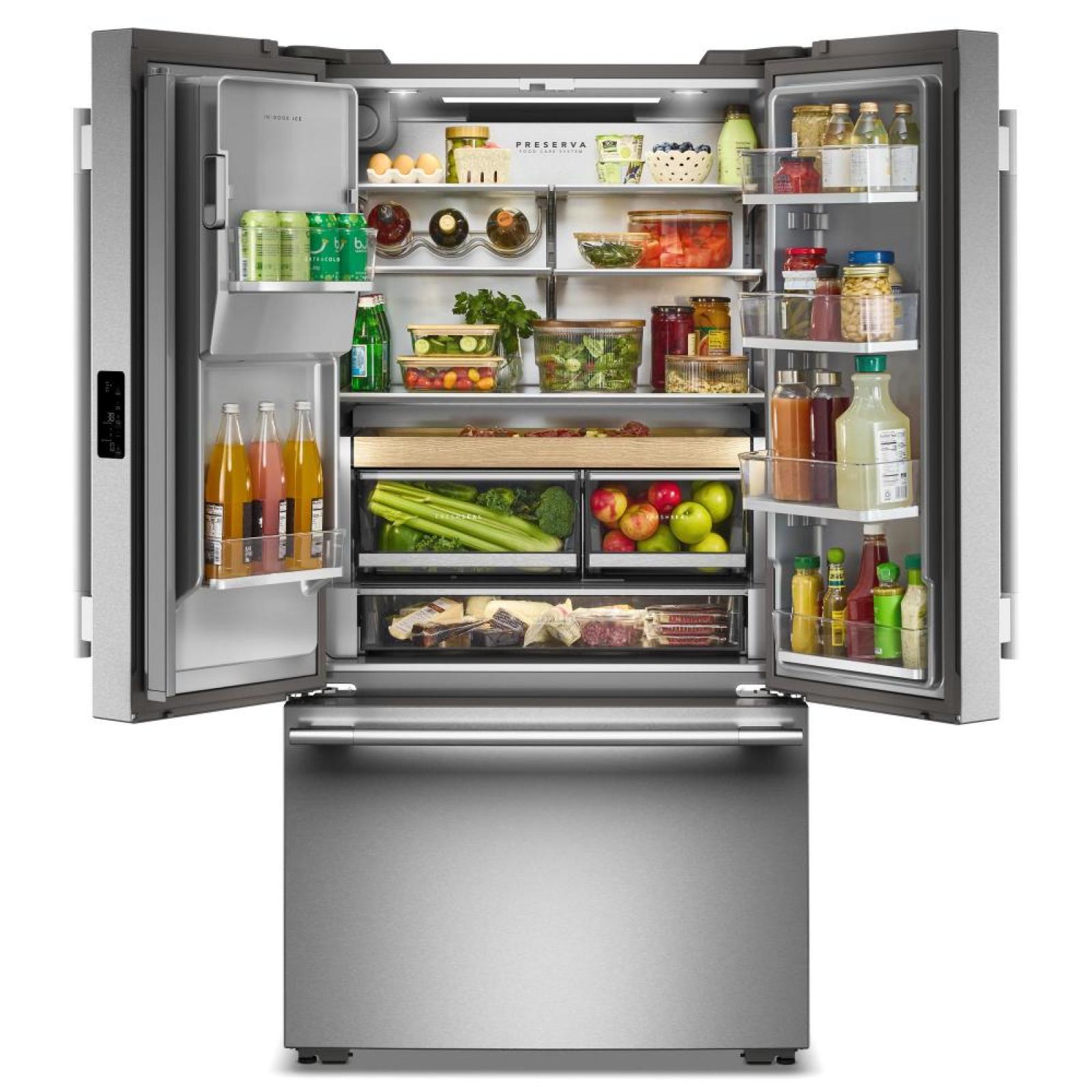 KitchenAid - 36 Inch 23.1 cu. ft French Door Refrigerator in Stainless - KRFC536SPS