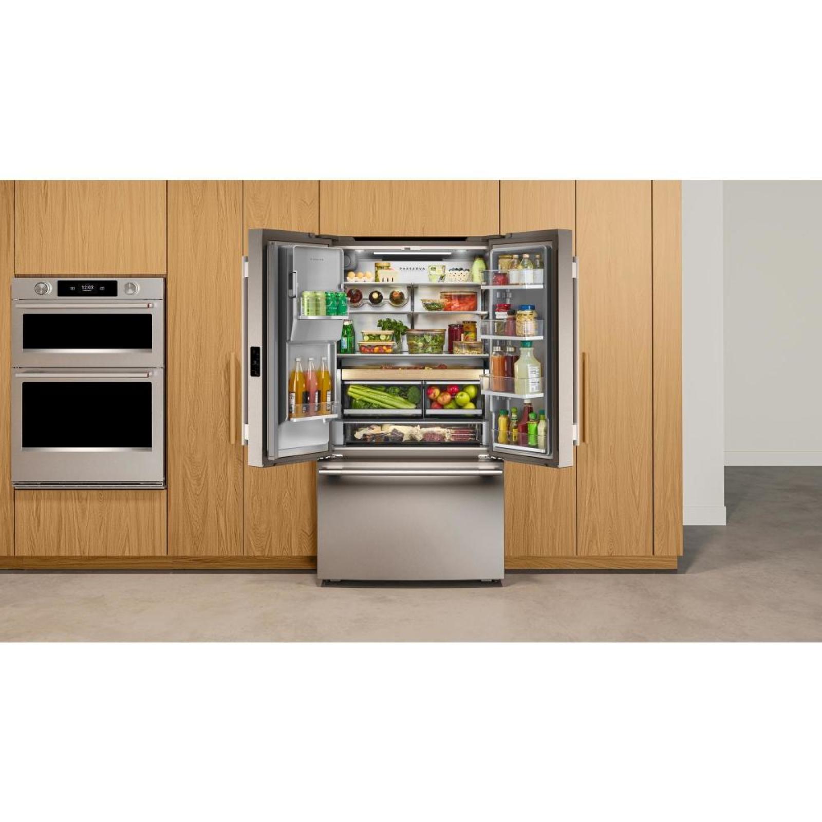 KitchenAid - 36 Inch 23.1 cu. ft French Door Refrigerator in Stainless - KRFC536SPS