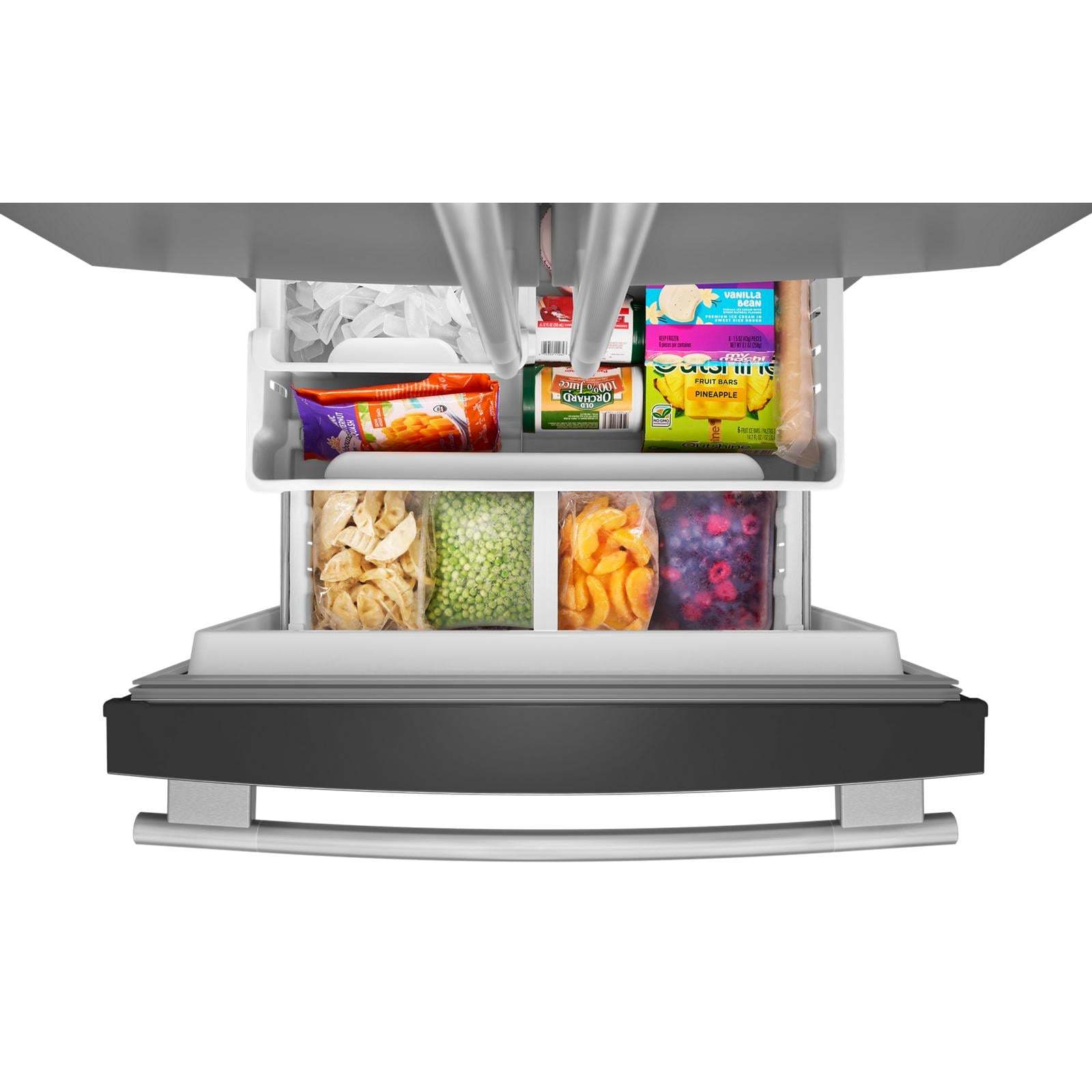 KitchenAid - 30 Inch 19.7 cu. ft French Door Refrigerator in Stainless - KRFF330SPS