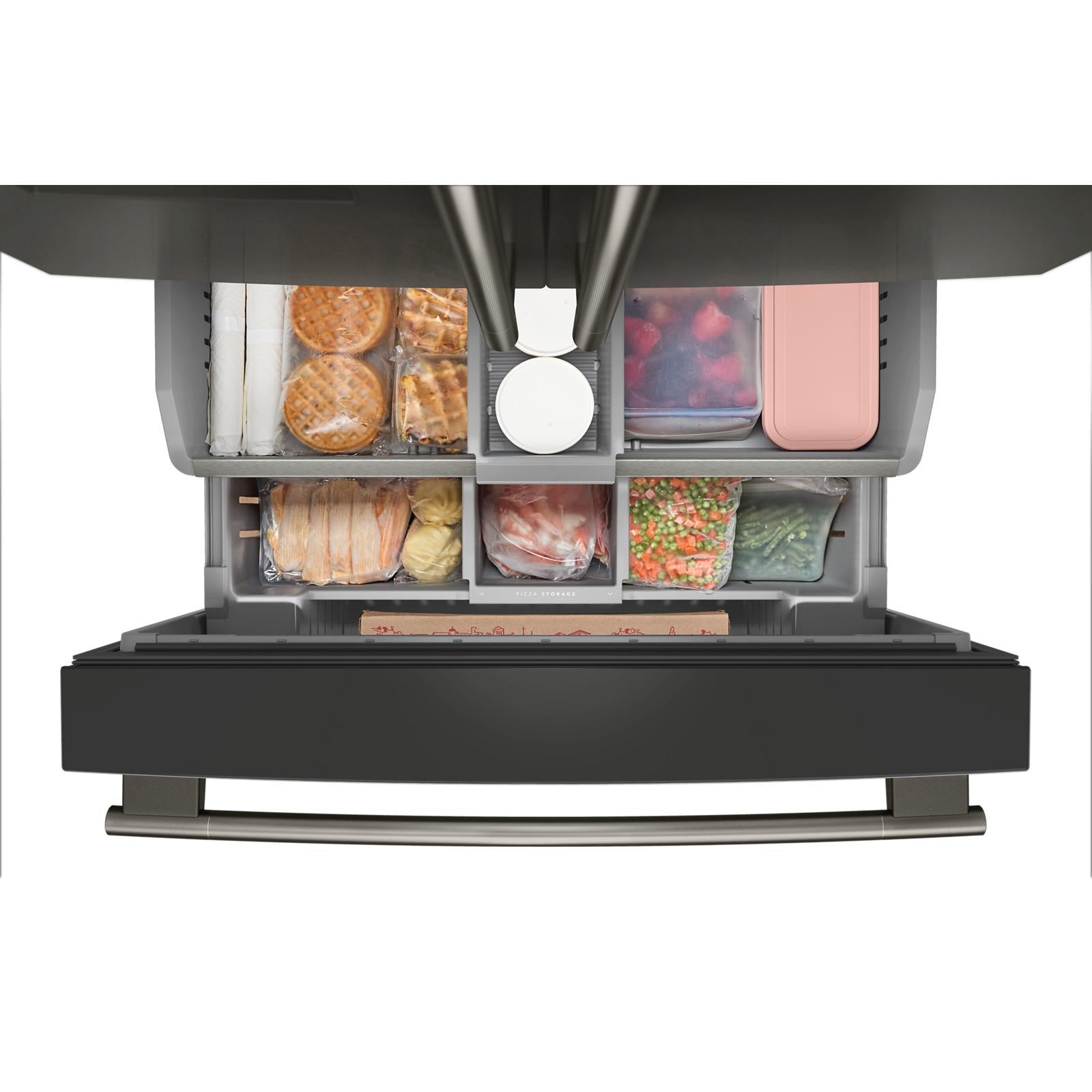 KitchenAid - 36 Inch 29.5 cu. ft French Door Refrigerator in Black Ore - KRFF436SBE
