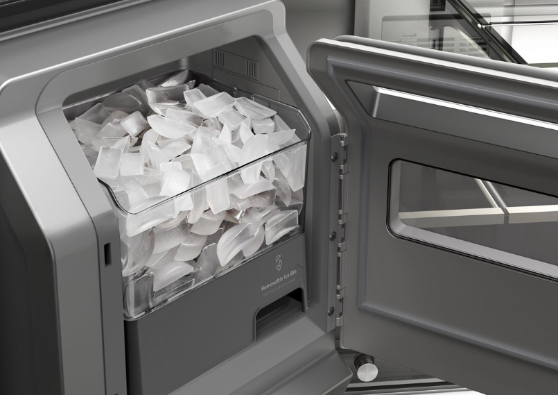 KitchenAid - 35.75 Inch 26.2 cu. ft French Door Refrigerator in Black Stainless - KRMF536RBS