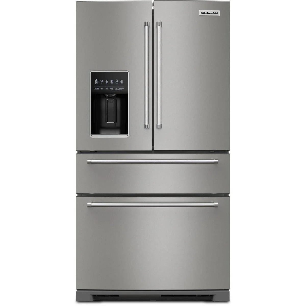 KitchenAid - 35.75 Inch 26.2 cu. ft French Door Refrigerator in Stainless - KRMF536RPS
