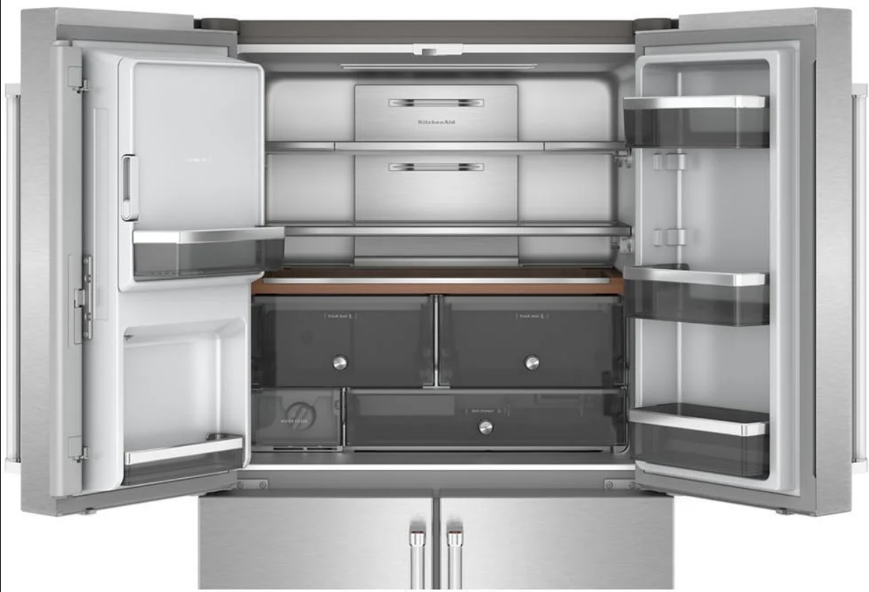 KitchenAid - 36 Inch 19.4 cu. ft French Door Refrigerator in Stainless - KRQC736RPS