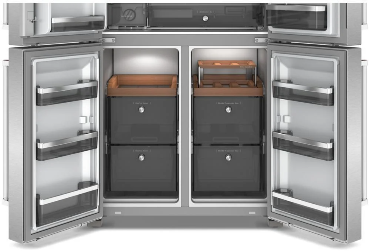 KitchenAid - 36 Inch 19.4 cu. ft French Door Refrigerator in Stainless - KRQC736RPS