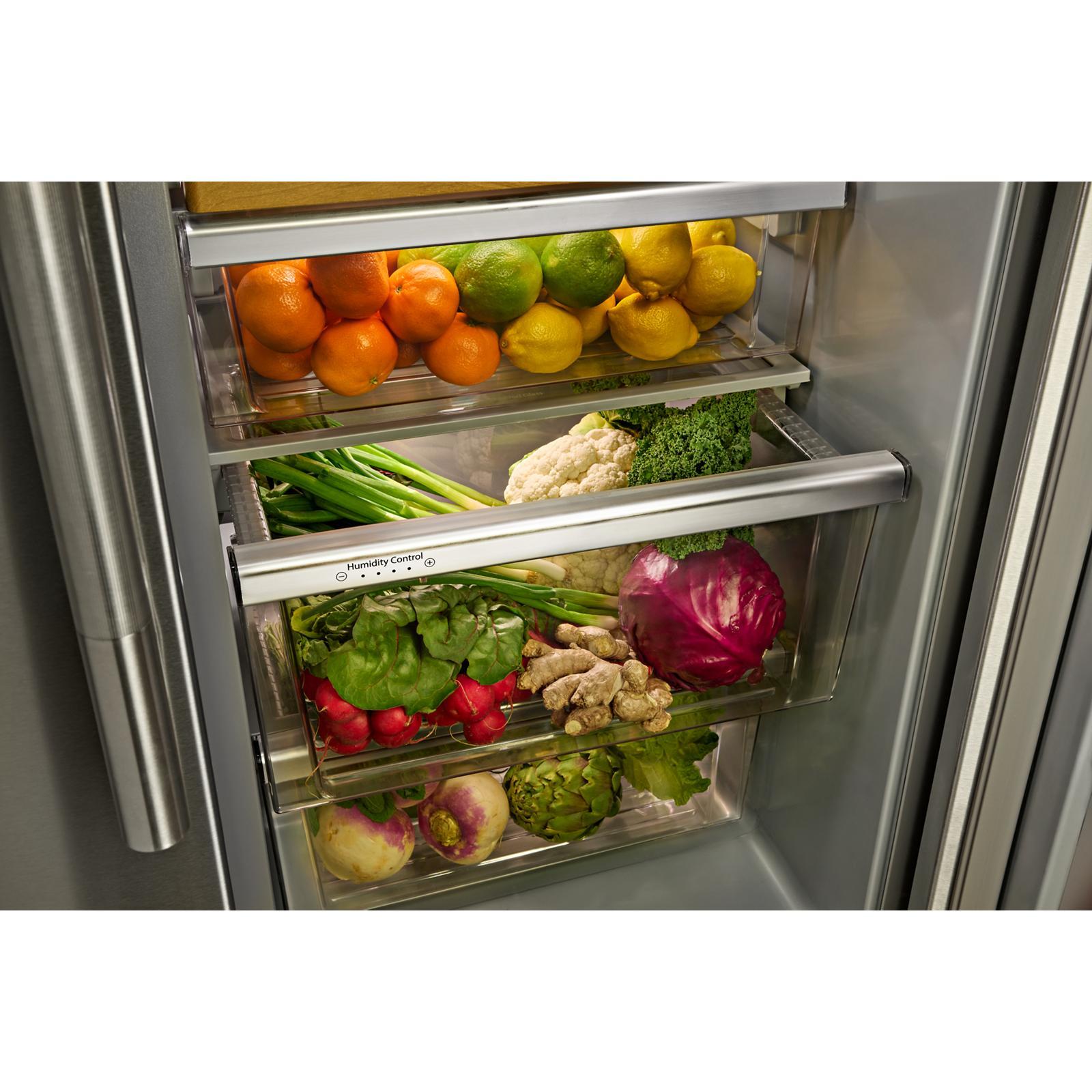 KitchenAid - 36 Inch 28.7 cu. ft Side by Side Refrigerator in Stainless - KRSF536RPS