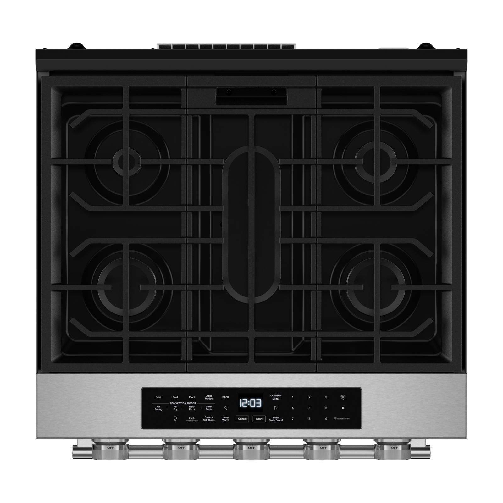 KitchenAid - 5 cu. ft Gas Range in Stainless - KSGS530SPS