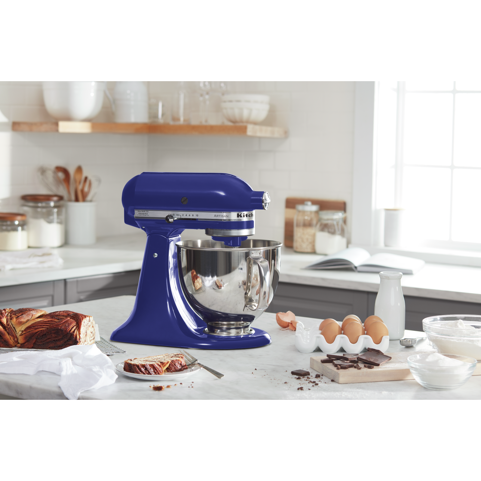 KitchenAid - 5 Quarts Tilt-head Mixer in Blue - KSM150PSBU