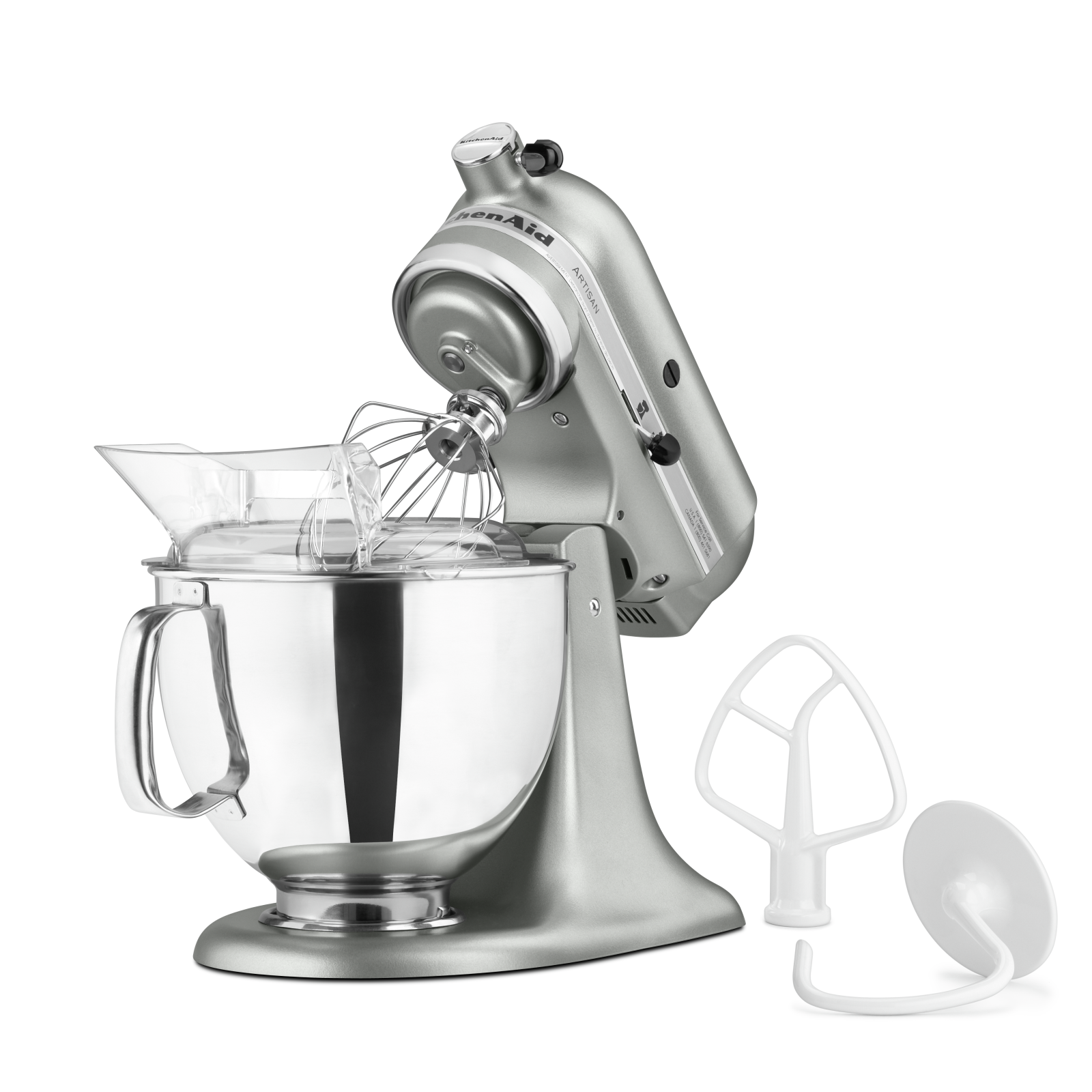 KitchenAid - 5 Quarts Tilt-Head Mixer in Silver - KSM150PSCU