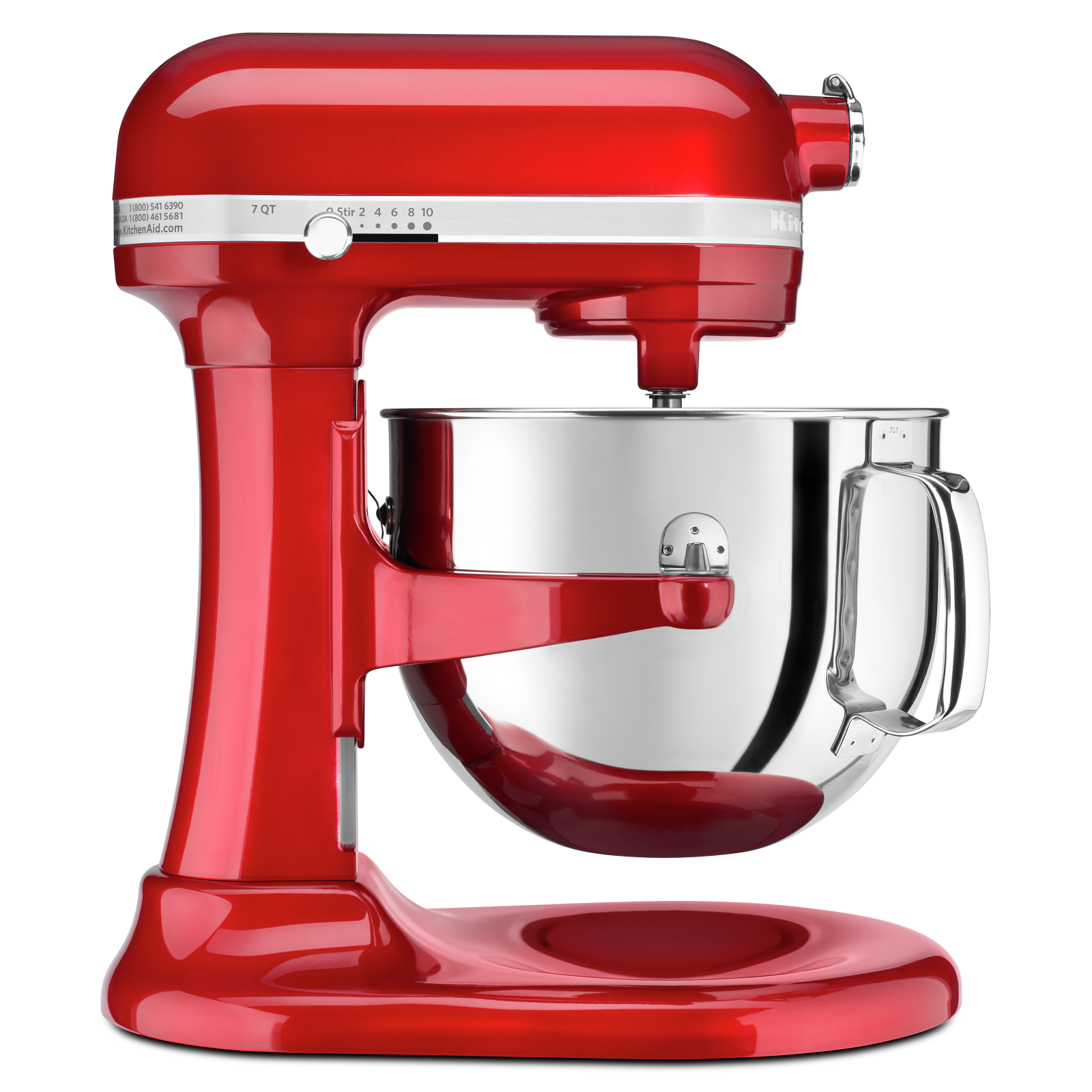 KitchenAid - 7 Quarts Bowl Lift Mixer in Red - KSM7586PCA