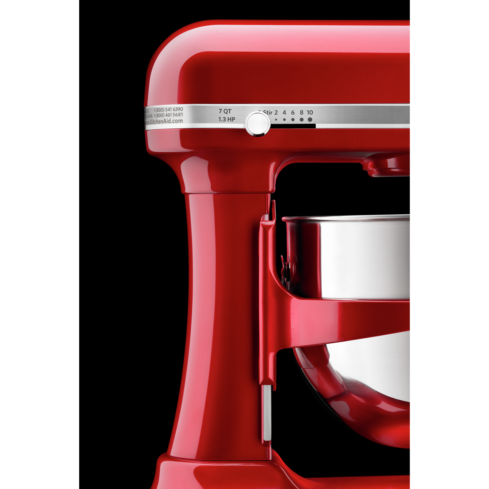 KitchenAid - 7 Quarts Bowl Lift Mixer in Red - KSM7586PCA