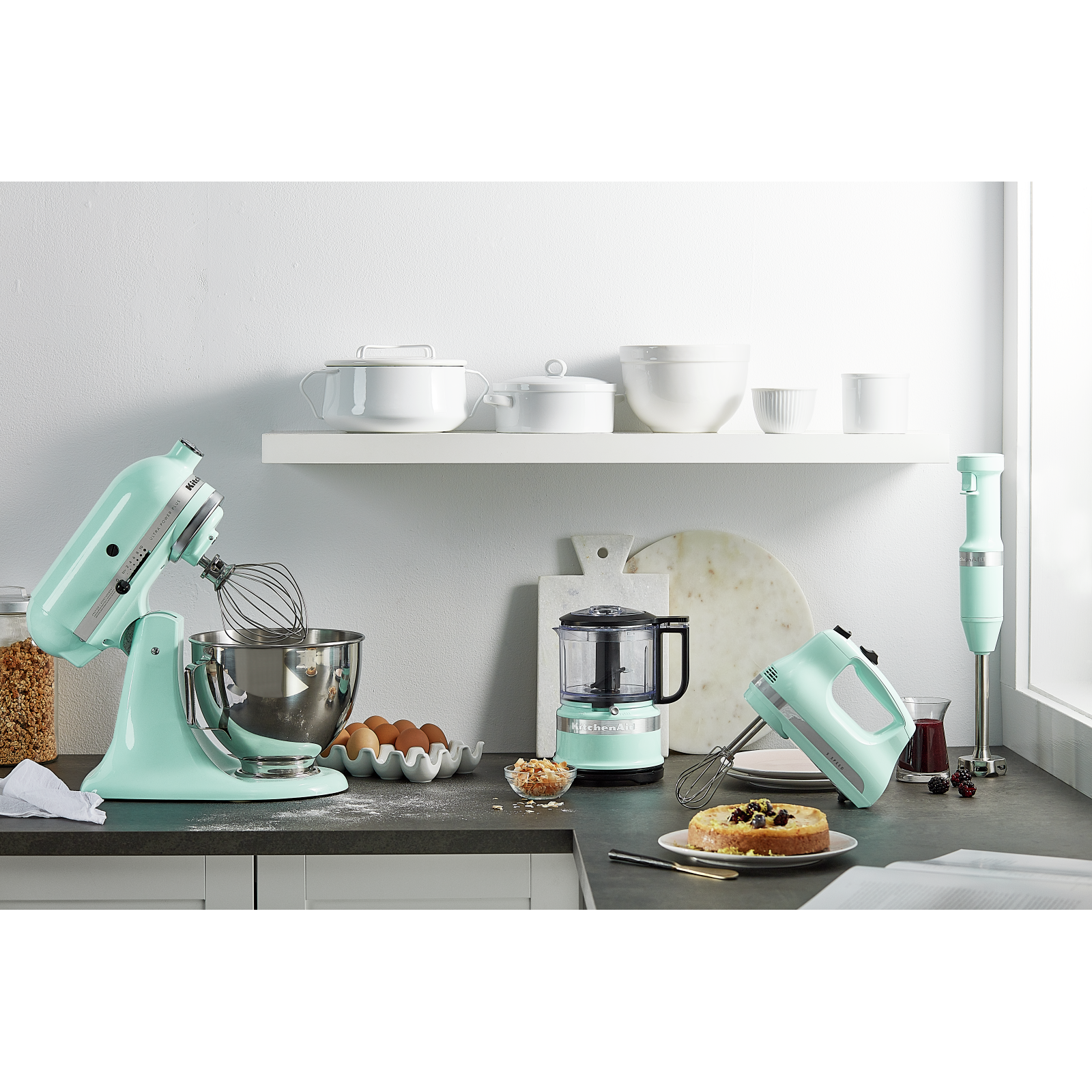 KitchenAid - Ultra Power Plus Series 4.5 Quart Tilt-Head Mixer In Ice Blue - KSM96IC