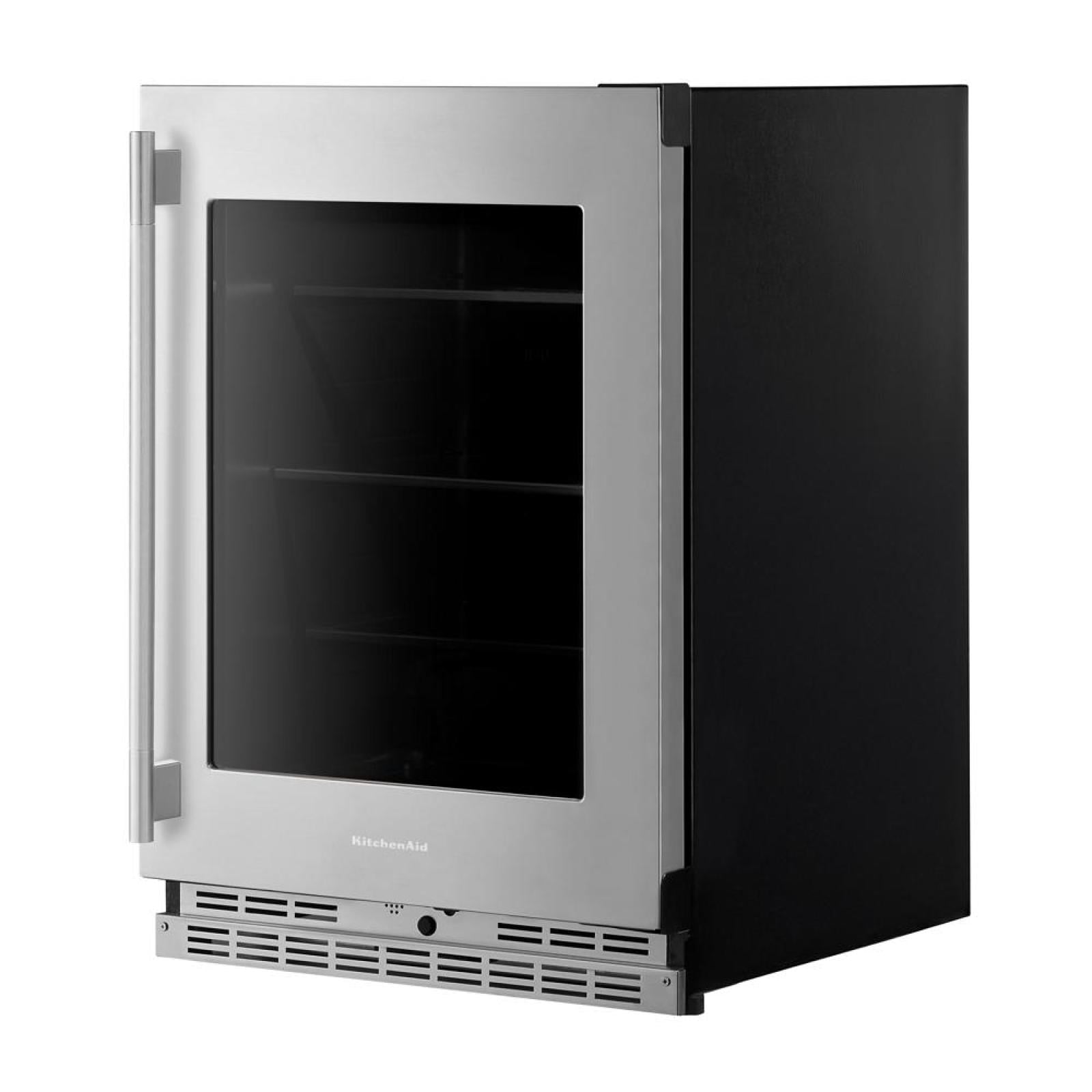 KitchenAid - 24 Inch Undercounter Mini Fridge in Stainless - KURR524SPS