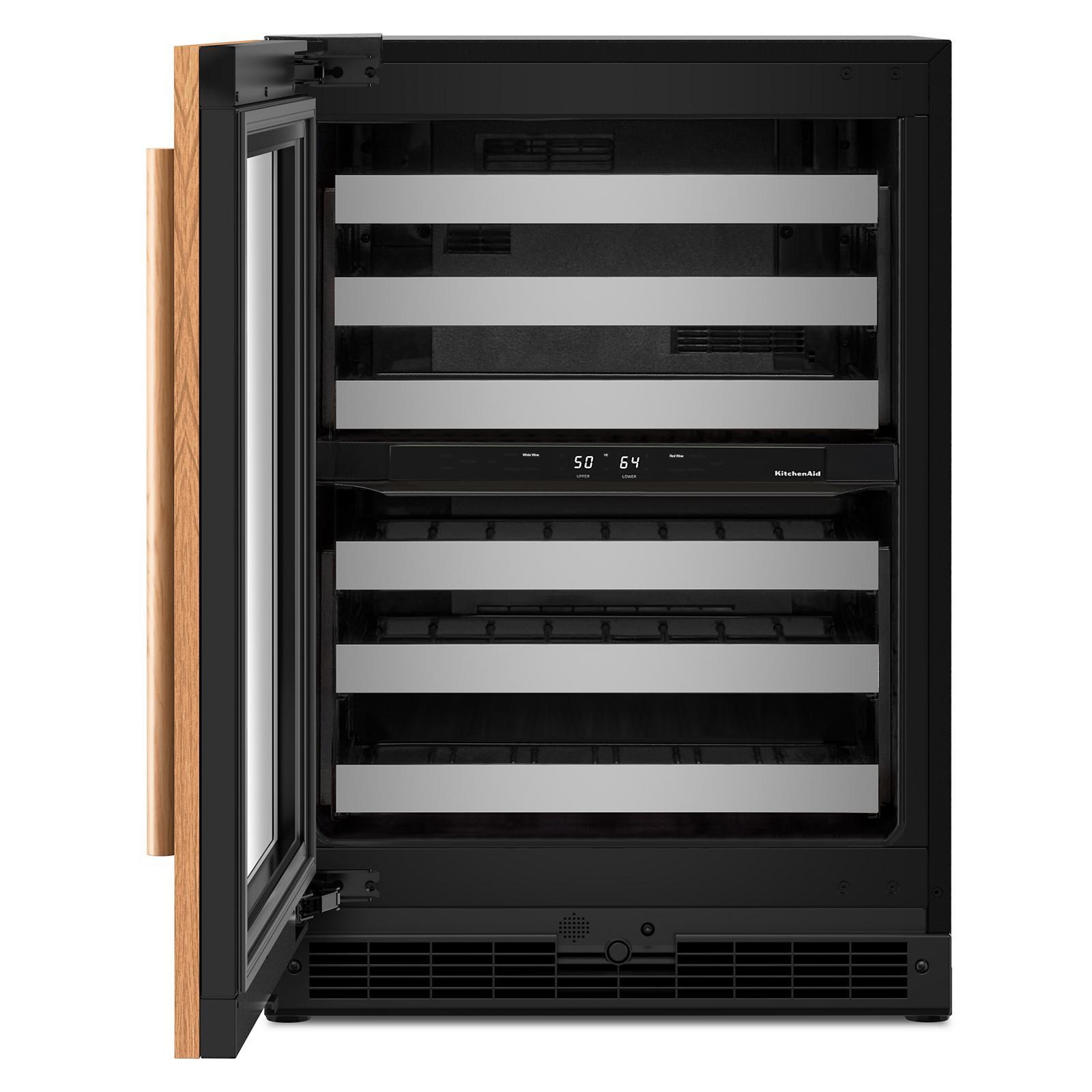 KitchenAid - 24 Inch Undercounter Wine Fridge in Panel Ready - KUWL324SPA