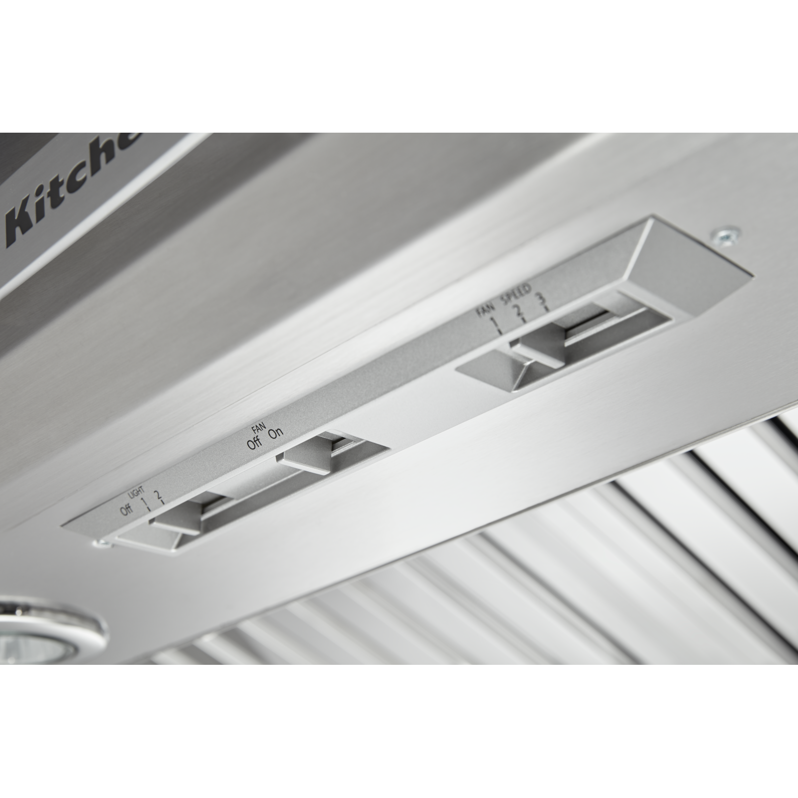 KitchenAid - 36 Inch 585 CFM Under Cabinet Range Vent in Stainless - KVUC606JSS