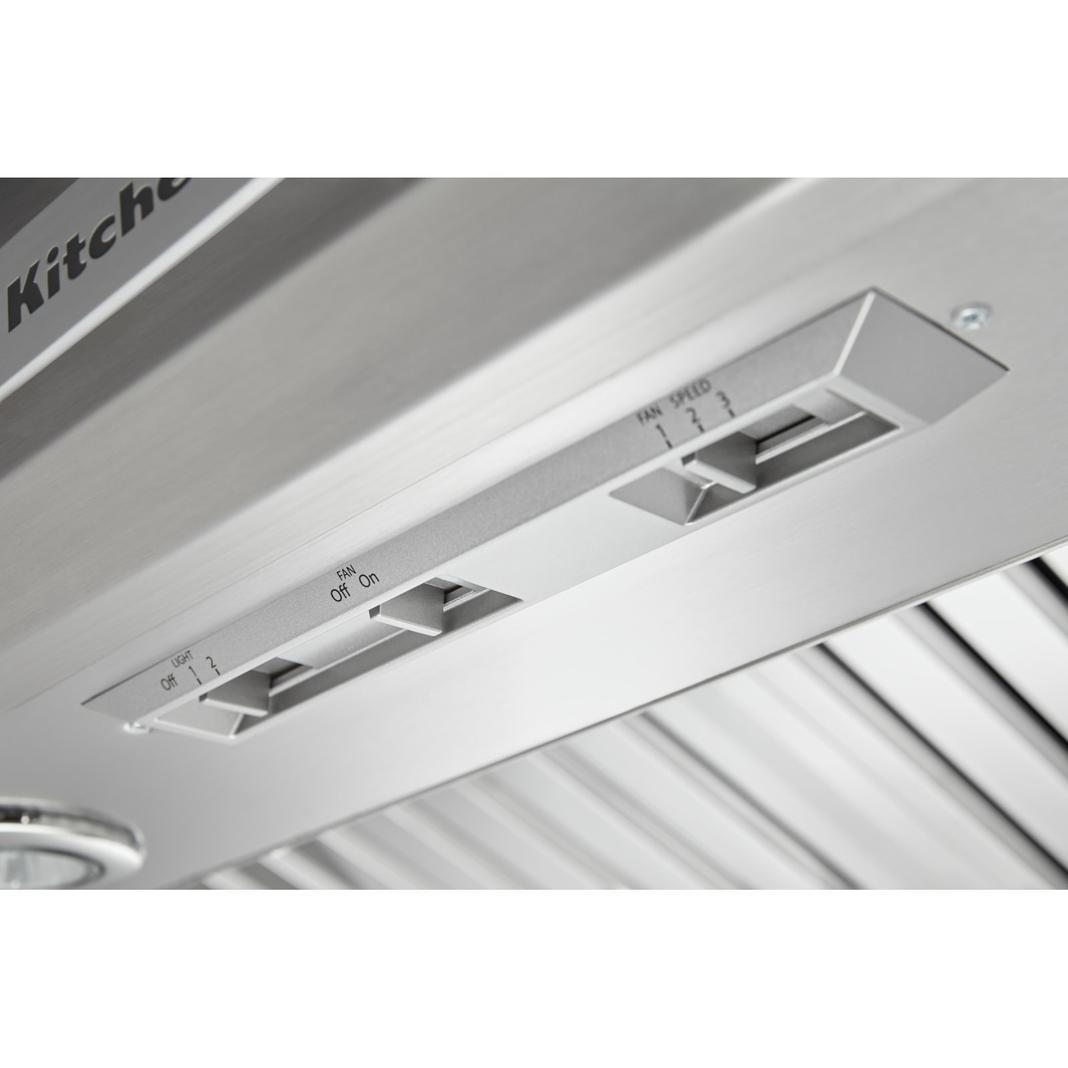 KitchenAid - 36 Inch 585 CFM Under Cabinet Range Vent in Stainless - KVUC606JSS